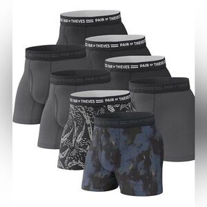 Pair of Thieves Cotton Boxer Briefs for Men 8 Pack Tagless Men Size Medium 31-33